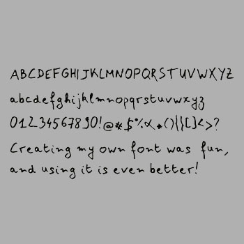 YourFonts – шрифт TrueType на основе вашего почерка